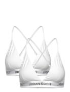 2-Pack Women Bamboo Triangle Bra Lingerie Bras & Tops Soft Bras Bralet...