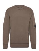 Woll Crew Neck In Re-Wool Tops Knitwear Round Necks Brown C.P. Company