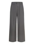 Fiona Pants Bottoms Trousers Wide Leg Grey A-View
