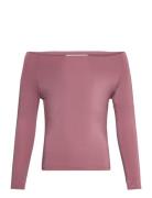 Rkbillie Ls Off Shoulder T-Shirt Tops T-shirts & Tops Long-sleeved Pin...