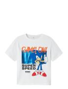 Nkmjerry Sonic Nreg Ss Top Box Sky Tops T-shirts Short-sleeved White N...