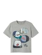 Nkmalbi Amongus Ss Nreg Top Sky Tops T-shirts Short-sleeved Grey Name ...