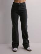 Only - Wide leg jeans - Washed Black - Onlcamille Ex Hw Wide Pf Fold U...