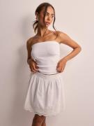 Only - Minihameet - Bright White - Onllou Life Emb Flowy Skirt Ptm - H...