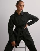 Only - Musta - Onlvalerie Trenchcoat Otw Noos