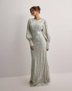 Malina - Kukallinen - Alize long sleeved satin maxi dress