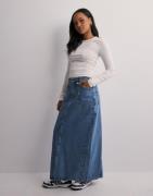 Object Collectors Item - Sininen - Objthylane Long Denim Skirt 131 Div