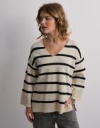 Vero Moda - Ruutu/Raita - Vmsaba 3/4 V-Nck Stripe Pullover Ga