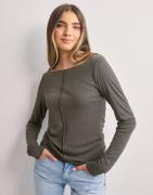 Vero Moda - Ruskea - Vmmaggie Ls Boatneck Top Vma Noos