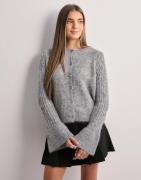 Vero Moda - Harmaa - Vmlori Ls O-Neck Cardigan Vma