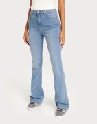 Pieces - Sininen - Pcpeggy Flared Hw Jeans Lb Noos Bc