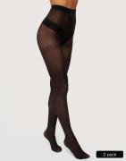 Pieces - Musta - Pcnew Nikoline 20 Den 2 Pack Tights