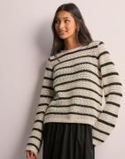 Pieces - Ruutu/Raita - Pcneska Ls O-Neck Knit