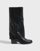 Pieces - Musta - Pcnoa Over Fold Boot