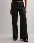 Gina Tricot - Musta - Wide leg suit trousers