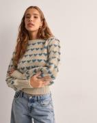 JDY - Kuviollinen - Jdysigrid Life L/S Oneck Puffdot Pu