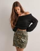 Only - Kuviollinen - Onlleo Sequins Short Skirt Pnt