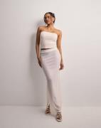Pieces - Valkoinen - Pcafie Hw Lace Midi Skirt Sww