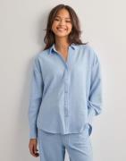 Vero Moda - Sininen - Vmmelaney Queeny Ls Shirt Wvn Noos