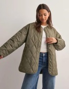 Pieces - Vihreä - Pcstella Quilted Jacket Noos Bc