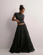 Neo Noir - Musta - Felicia S Voile Skirt