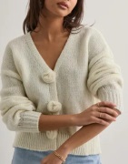 Pieces - Valkoinen - Pcfatima Ls Knit Cardigan D2D Fsy B