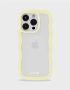 Holdit - Keltainen - Wavy Case Transparent iPhone 16 Pro Max