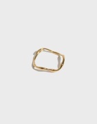 Pilgrim - Kulta - LULU Recycled Organic Shaped Stack Ring