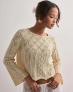 Vero Moda - Valkoinen - Vmginger 3/4 Boatneck Pullover Ga N