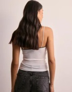 Gina Tricot - Valkoinen - Bow Strap Singlet