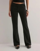 Nelly - Musta - Glitter Flare Pants