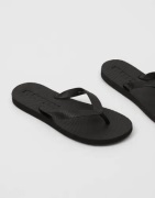Sleepers - Musta - Slim Wide Strap Flip Flops