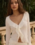 Nelly - Valkoinen - Lovely Frill LS Top