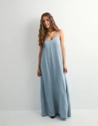 Only - Sininen - Onlcharis Life Strap Maxi Dress Cc