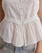 Nelly - Valkoinen - Effortless Lace Top