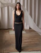 Nelly - Musta - Perfect Low Waist Maxi Skirt