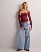 Nelly - Punainen - Romance Shape LS Top