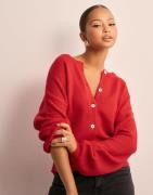 Only - Punainen - Onlisabella L/S North Cardigan Ex K