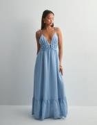 Nelly - Sininen - Tied Summer Dress