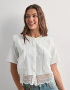 Pieces - Valkoinen - Pcsiminna Ss Top Wvn