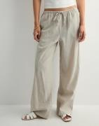 Gina Tricot - Beige - Linen blend trousers