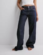 Gina Tricot - Sininen - Low Wide Jeans
