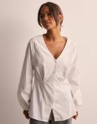 OBJECT - Valkoinen - Objtutta Sculpture Fit Ls Shirt E D
