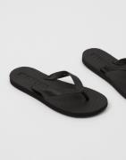 Sleepers - Musta - Slim Wide Strap Flip Flops