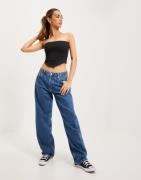 Nelly - Musta - Jersey Corset Top