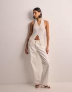 Pieces - Valkoinen - Pcalexis Halterneck Top D2D