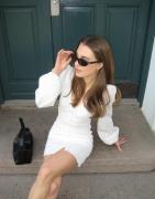 Nelly - Valkoinen - Buttoned Short Dress