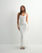 Calvin Klein Jeans - Valkoinen - Back Tie Long Sweater Dress