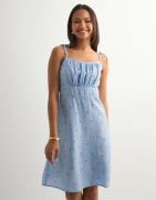 Vero Moda - Sininen - Vmodette Sl Short Dress Wvn Ga