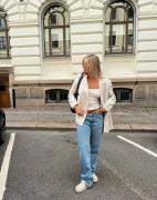 Nelly - Sininen - Low Waist Straight Leg Jeans
